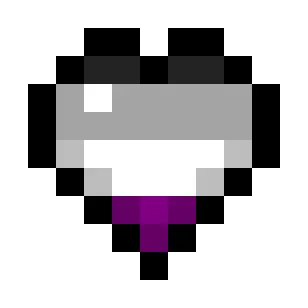Asexual Pride Flag Hearts (4-Color)