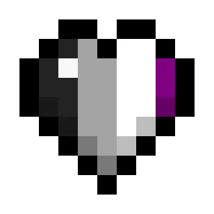 Asexual Pride Flag Hearts (4-Color Vertical)
