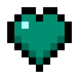 Teal Hearts (Monochrome)