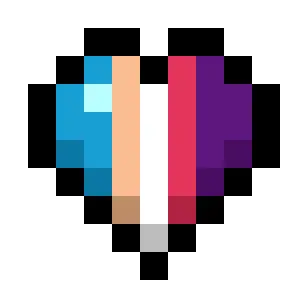 Polyamory Pride Flag Hearts (5-Color Vertical)