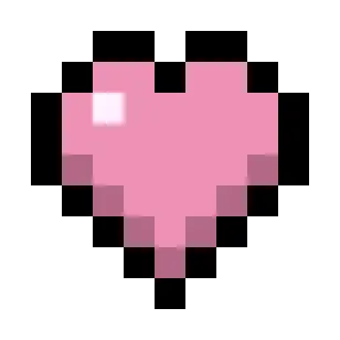 Pastel Rose Red Hearts (Monochrome)