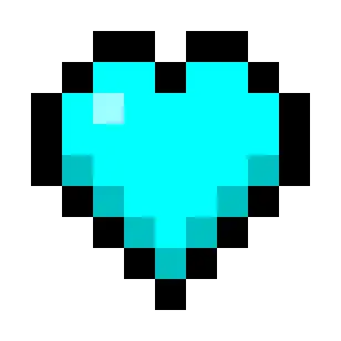Cyan Hearts (Monochrome)