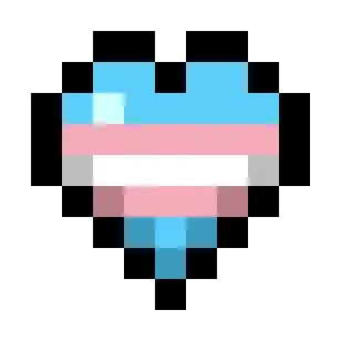 Transgender Pride Flag Hearts (5-Color)