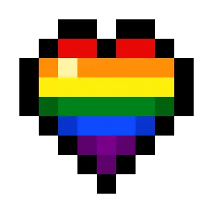 Pride Flag (Rainbow) Hearts (6-Color)