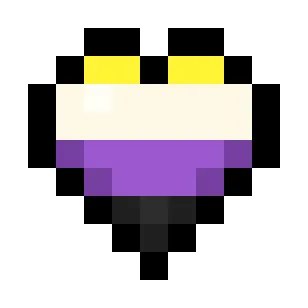 Non-binary Pride Flag Hearts (4-Color)