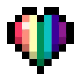 1978 Pride Flag Hearts (7-Color Vertical)