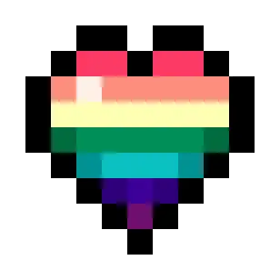 1978 Pride Flag Hearts (7-Color)