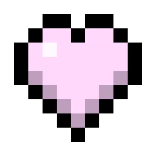 Baby Pink Hearts (Monochrome)