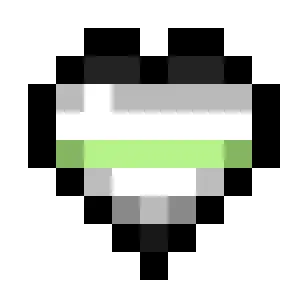 Agender Pride Flag Hearts (7-Color)