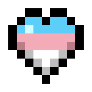 Transgender Pride Flag Hearts (Tricolor)