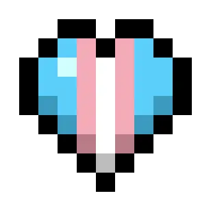 Transgender Pride Flag Hearts (5-Color Vertical)