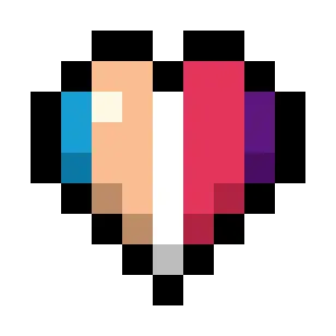 Polyamory Pride Flag Hearts (5-Color Vertical Alt)
