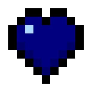 Navy Blue Hearts (Monochrome)