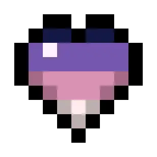 Asexual Spectrum Pride Flag Hearts (4-Color)