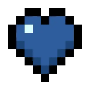 Neptune Blue Hearts (Monochrome)