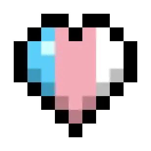 Transgender Pride Flag Hearts (Tricolor Vertical)
