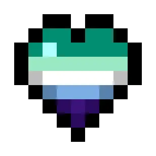 Gay MLM Pride Flag Hearts (5-Color)