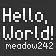 Meadow's Compact Font