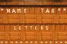 Name Tag Letters