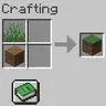 Grass block crafting