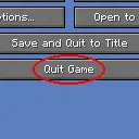 Quit from Game Menu