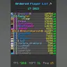 Ordered Player List