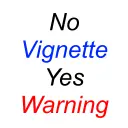 No Vignette Yes Warning
