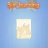 Sun burning
