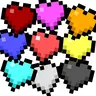 Coloured Hearts