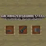 Galvanized Square Steel & Eco-Friendly Wood Veneer