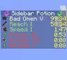 Sidebar Potion display