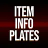Item Info Plates