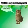 Post this мяу-мяу every week