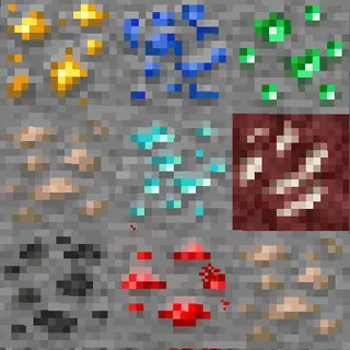 Backported Ore Textures