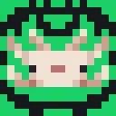 White axolotl