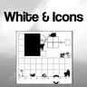 White & Icons