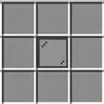 Visible light gray stained glass pane