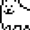 Snowy Fox as Annoying Dog from undertale/deltarune