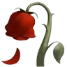 Lily of the Valley Into the Wilted Rose Emoji