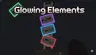 Glowing Elements - red