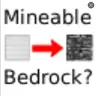 Iron Block's texture to Bedrock's Texture