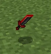 Cool red netherite sword