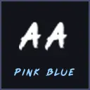 Pink Blue Font
