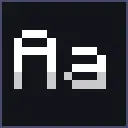 Gray Shaded Font