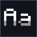 Dark Shaded Font