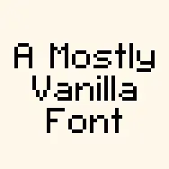 Liam's Mostly Vanilla Font