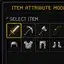 Item attributes and changer