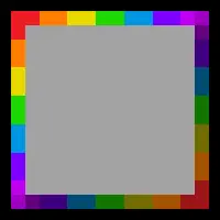 Static rainbow buttons