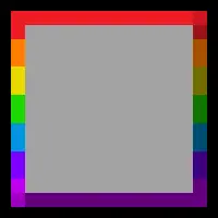 Static Horizontal Rainbow Buttons