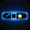 Cyber Neon Blue Hotbar
